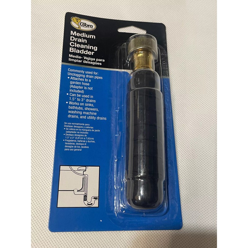 Cobra™ Medium Drain Cleaning Bladder 1.5" to 3" drains, P/N: