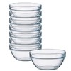 Bgtecho 8Pcs Small Glass Bowls, 3in 2.5oz Glass Pinch Bowl