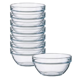 Bgtecho 8Pcs Small Glass Bowls, 3in 2.5oz Glass Pinch Bowl