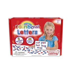Junior Learning Rainbow Letters - Print Magnetic, Perfect for Building CVC Words, Ages 4-5, Reception - Year 1, Key Stage 1,Red,Large