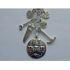 HANDMADE NUMBER 1 DAD TOOLS LOVE YOU KEY CHAIN PURSE