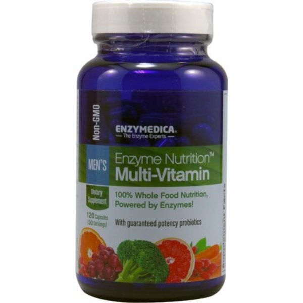 Enzyme Medica Enzyme Nutrition Men&#39;s Multivitamin 120 Capsules, 1, 120 / 엔자이메디카 효소효소영양 남성용 멀티비타민 120캡슐, 1개, 120개