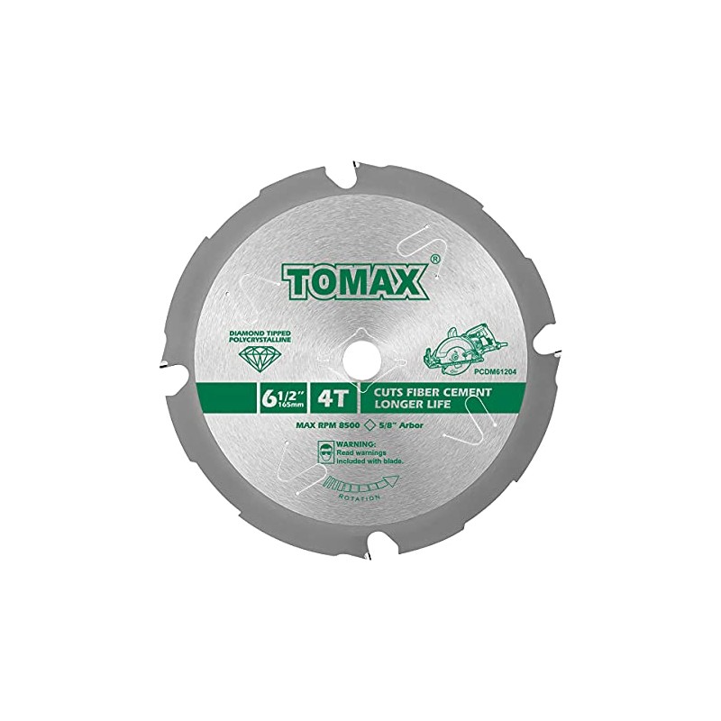TOMAX PCDM61204 6-1/2 Inch 4 Tooth Polycrystalline Diamond Tipped (PCD)