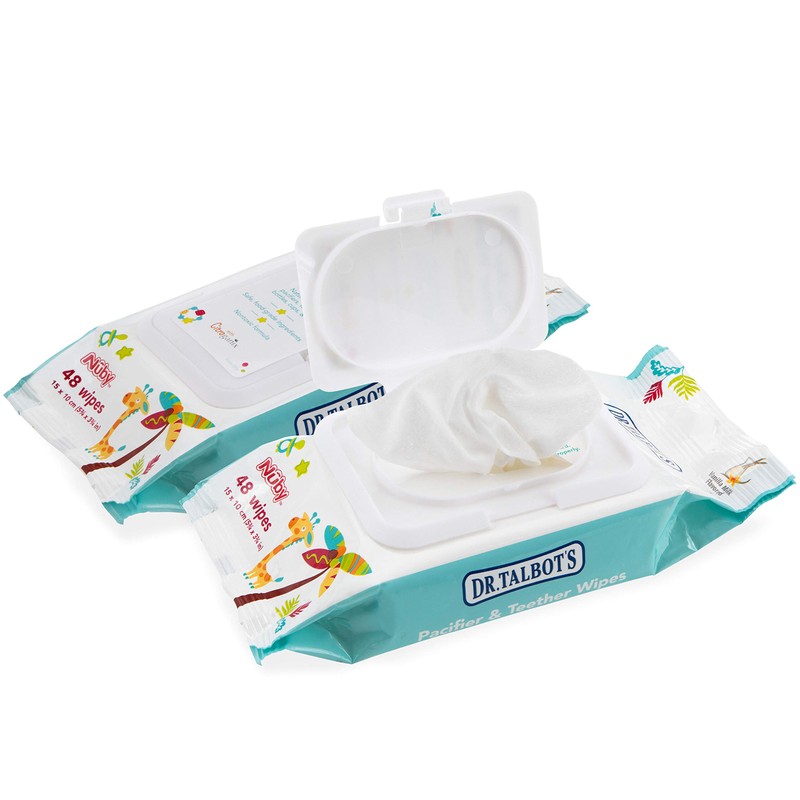 Dr. Talbot's Pacifier and Teether Wipes Naturally Inspired with Citroganix,