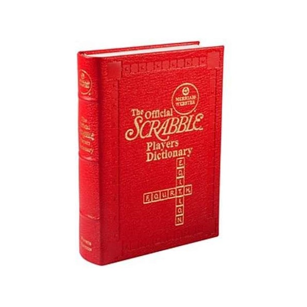 Red Leather-Bound Merriam-Webster Official Scrabble Players Dictionary by Graphic Image -