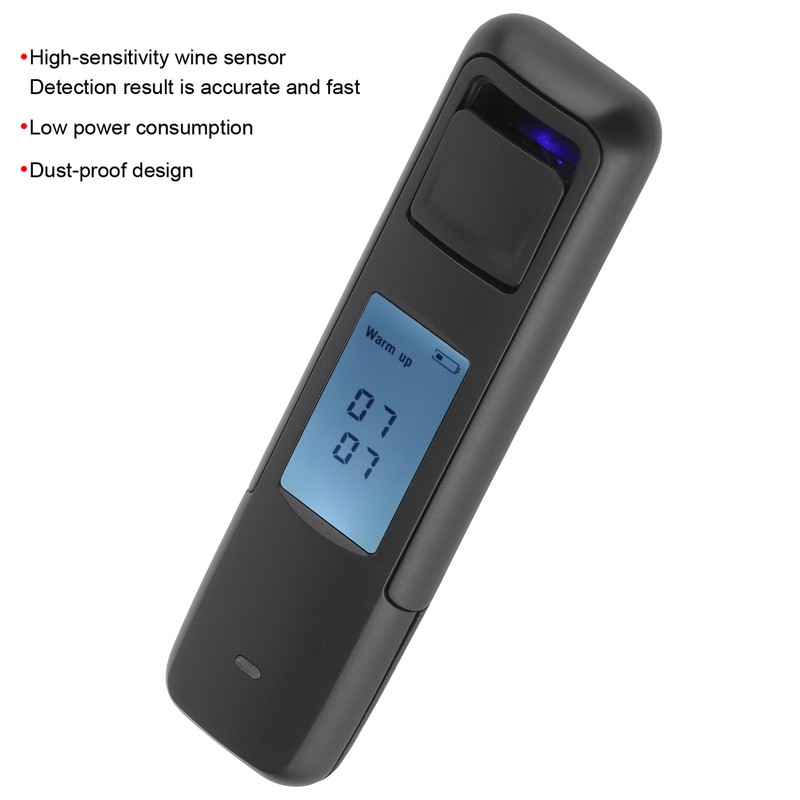 Portable Breathalyzer LCD Display Wine Tester Drunk Driving Analyzer Blow