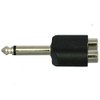 CESS 6.35mm Mono Male to Dual RCA Female Splitter Adapter,