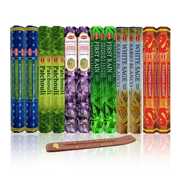 Six Most Popular HEM Incense Scents With Free Burner -
