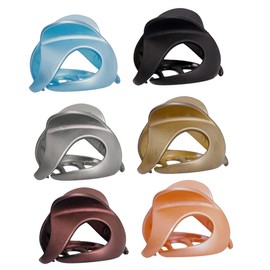 PACKOVE 6Pcs Creative Hair Claw Clips for Women Unique Ponytail Clasp with Strong Hold Non Damaging Hair Accessories for Casual Hairstyles Multi Color for Parties and Daily Wear