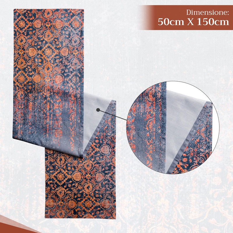 Maison d'Hermine Imperfection 100% Cotton Table Runner for Parties, Dinners,