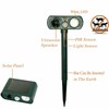 Solar Powered LED Animal Repeller Ultrasonic Waterproof Animal Repellent for