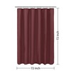 ALYVIA SPRING Burgundy Red Fabric Shower Curtain Liner Waterproof -