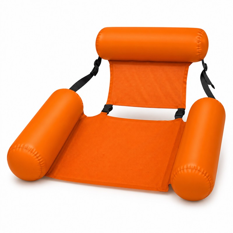 Inflatable Pool Lounger for Adults – Foldable Floating Chair with