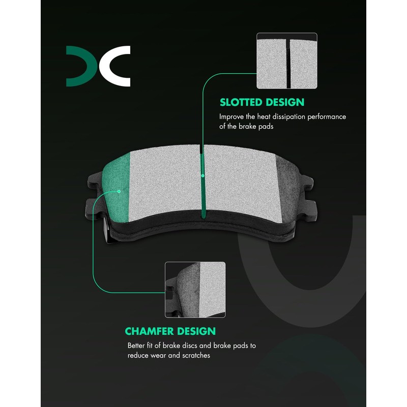 SCITOO D957 Front Ceramic Brake Pads Sets Fit For Mazda