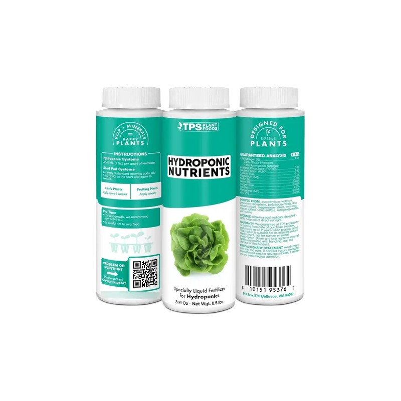 Nutrientes Hidropónicos Tps Nutrients Para Plantas Comestibl