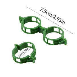 Plant Support Clips for Climbing Plants, Garden, Tomato Vines, Grape and Vine Vegetables, Plastic Plant Fixing Clips (100)