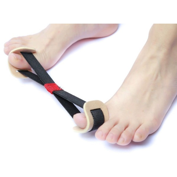 Mutreso Big Toe Strap Bunion Straightener Stretchy Belt Toe Stretcher Alignment Hallux Valgus Corrector Foot Pain Relief