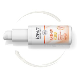 lavera Anti-UV Fluid SPF 30 - protects against UV rays - mineral protection - against sun-induced skin ageing - vegan - natural cosmetics - 30 ml