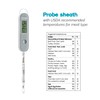 Polder Stable-Read Instant Read Thermometer (Gray), Digital Thermometer for Cooking,