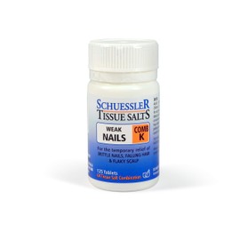 Schuessler Tissue Salts 125 Tablets - Comb K - Weak Nails