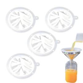 4 Pcs Food Filter Strainer, 200/300/400/450 Fine Mesh Strainers, Nylon Mesh Filter, Plastic Mesh Sieve, Fine Funnel Filter for Filtering Juice, Milk, Soy Milk, Coffee and Wine
