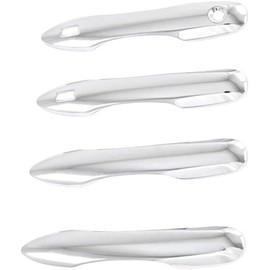 Protector de moldura para manija de puerta exterior, cubierta protectora para manija de puerta exterior, compatible con Toyota Corolla Cross 2020-2021, fibra de carbono
