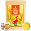 WT WEETEE Turmeric Ginger Tea Bags, 100% Pure Turmeric and