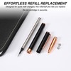 PATIKIL Advanced Metal Rollerball Pen 0.5mm Black Ink Metal Ballpoint