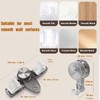 Broom Holder Mop Hanger(2pcs Racks & Hook Set),Wall Mount Organization