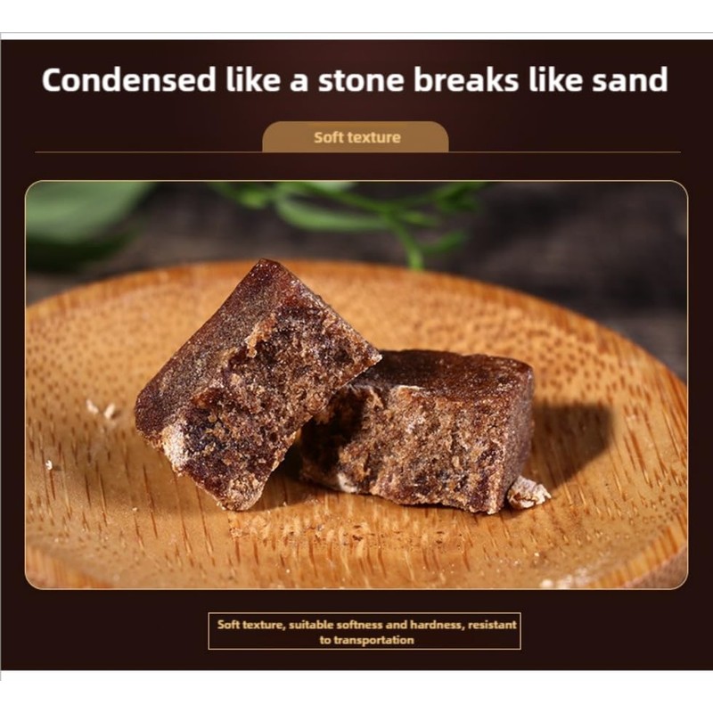 Handmade brown sugar cube, 8.64 ounces (245 grams), pure sucrose,