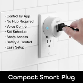 Geeni, SPOT Smart Wi-Fi Outlet Plug, Smart Home Outlets That Work with Alexa and Google Home, No Hub Required, Requires 2.4GHz Wi-Fi (1 Pack)