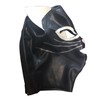 GREEFEI Black Latex Cat Face Mask, Unisex, Rubber Hooded Mask
