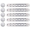 PKEDUO Silver Door Handle Inserts + Push Button Covers Compatible