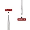 HARFINGTON 8 Inch Upholstery Needles Large Eye Stitching Needles Stainless