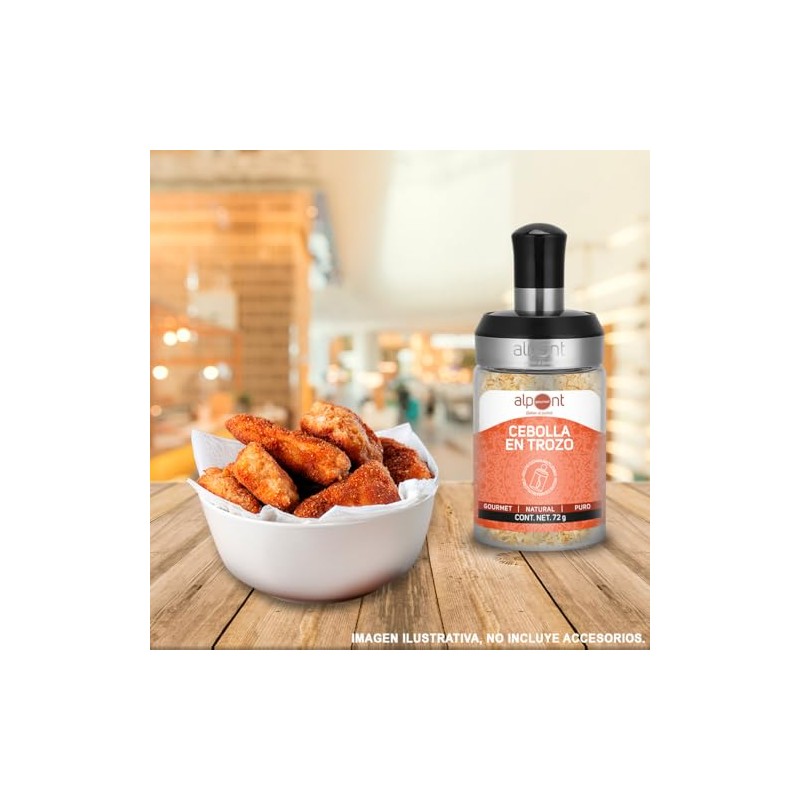 Alpont Gourmet Cebolla Trozo Deshidratado Condimento Natural Cocina Casera Adobos