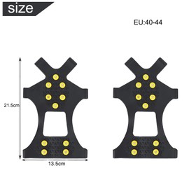 2 pieces spikes for winter shoes, stainless steel shoe claws, non-slip shoe spikes, for ice and winter, outdoor sports, climbing