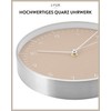 LUUK LIFESTYLE Modern Quartz Wall Clock in Scandinavian Design with