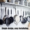 MorningRo 12 Pcs Heavy Duty Pot Hooks Straight Pans Hooks
