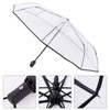 VALICLUD Folding Umbrella Automatic Transparent Umbrella Automatic Open Folding Umbrella
