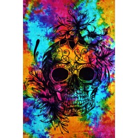 ICC Skull Tapestries Grateful dead Tapestry psychedelic Tapestry Wall hanging Hippie Hippy Dorm Decor Hippie Bohemian College Dorm Tapestry Wall Hanging