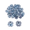Eowpower 50 Pieces 4 Pronged Zinc Plated Tee T-Nut 5/16"-18