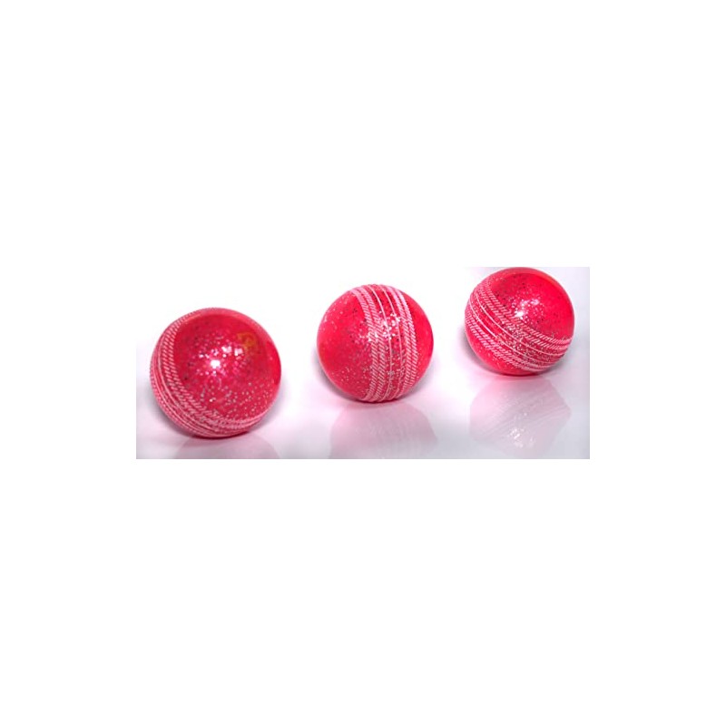 3 X Soft & Safe Glitter Cricket Balls For outdoor