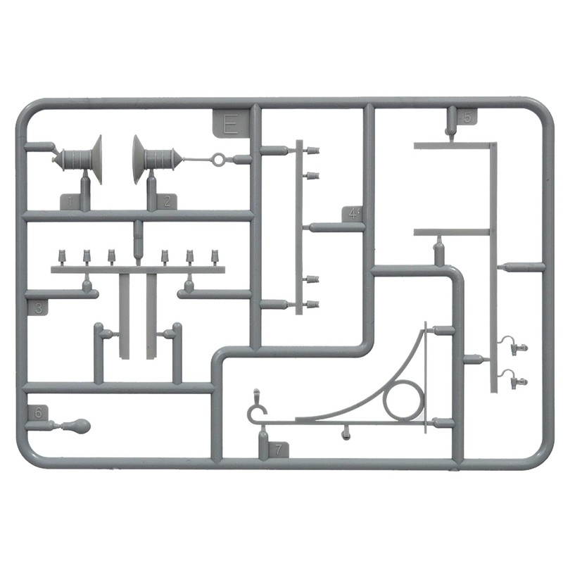Miniart 1:35 Scale Telegraph Poles Plastic Model Kit (Grey)
