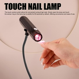 UV LED Lampe, USB Gel Nagellampe Drehbar mit Gooseneck Gel-Aushärtungslampe und Timer, für Nagellack, zum Aushärten von Nagelkleber Nail Tips