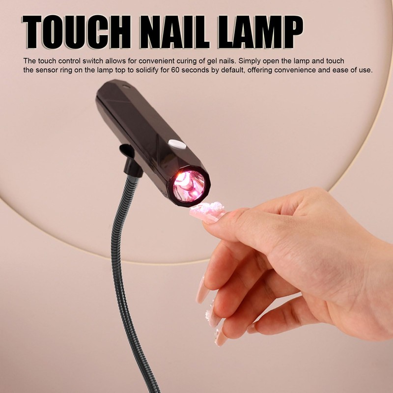UV LED Lampe, USB Gel Nagellampe Drehbar mit Gooseneck Gel-Aushärtungslampe