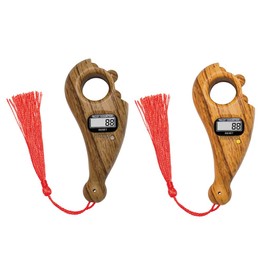 Hitopin 2 Pieces Digital Beads Counter, Portable Prayer Beads Counter, Rotating Digital Counter, Digital Tasbih Counter, for Meditation, Relaxation, Prayer Islamic, EID Mubarak, Great Gift for Family