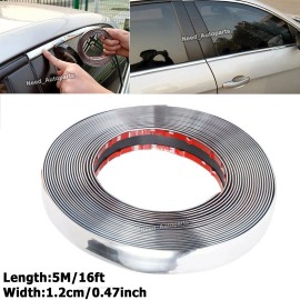 Unbranded 16FT Car Door Edge Guard Moulding Trim Rubber Edge Strip Seal Protector Sliver