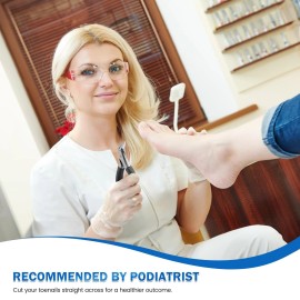 BEZOX Toenail Clipper, Straight Blade Podiatrist Nail Clippers for Thick Nail...