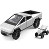 Alloy Diecast Truck Toy with RV Motorcycle, 3-in-1 Pickup Trail