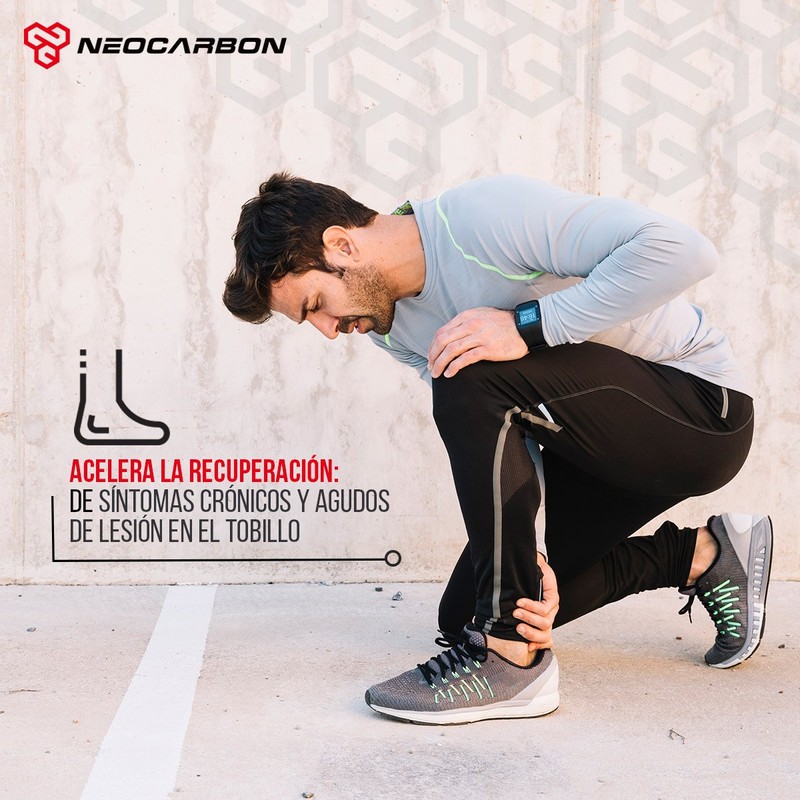NeoCarbon - Tobillera Estabilizadora para Esguince, Soporte Deportivo Ortopédico Ajustable